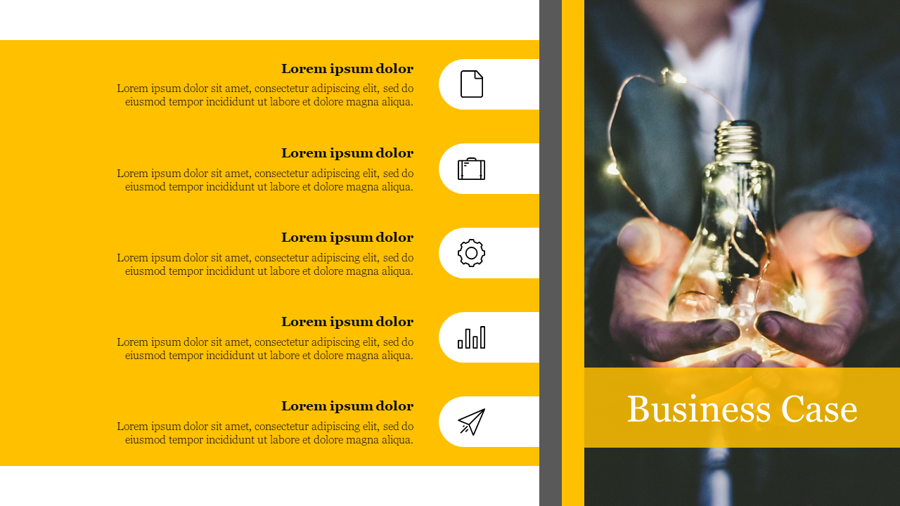 Best Business Case Example PowerPoint Template Slides 
